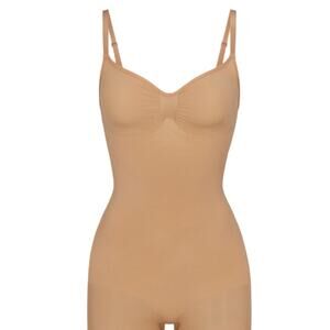 SKIMS Seamless Sculpt Mid Thigh Bodysuit - Ochre Size XS